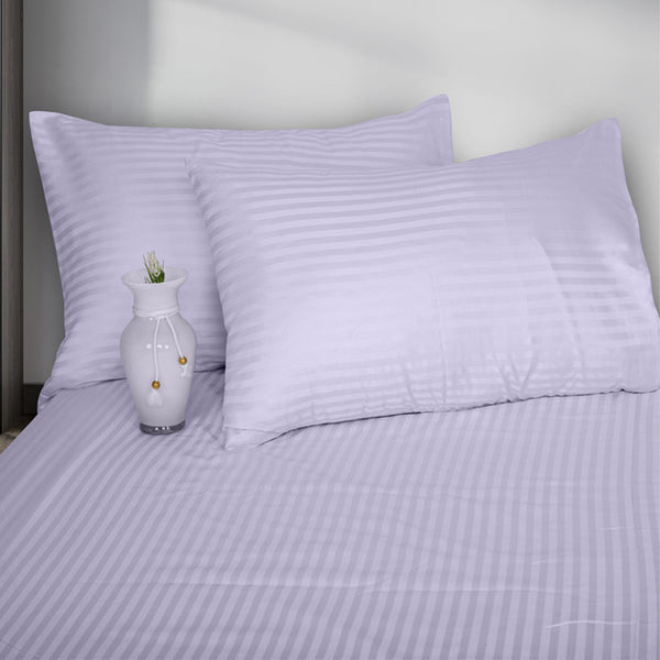 Flat Bed Sheet Striped 4 Pieces Size 240 x 250 cm  Model 007 From Family Bed
