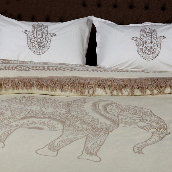 Coverlet Set Acrylic 4 Pieces Size 220 x 240 cm Model 3011 From Family Bed