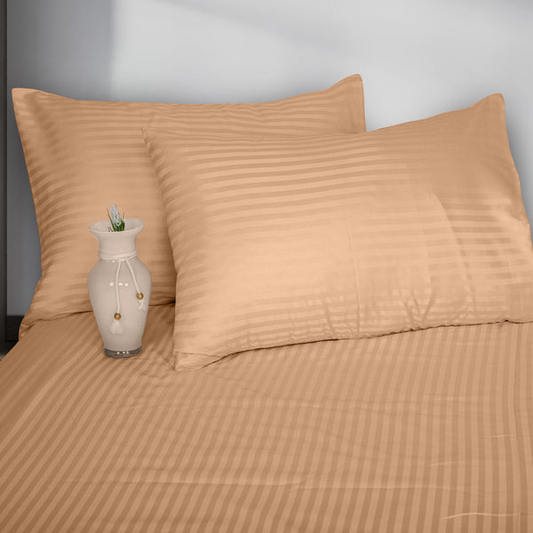 Flat Bed Sheet Striped 4 Pieces Size 240 x 250 cm  Model 011 From Family Bed