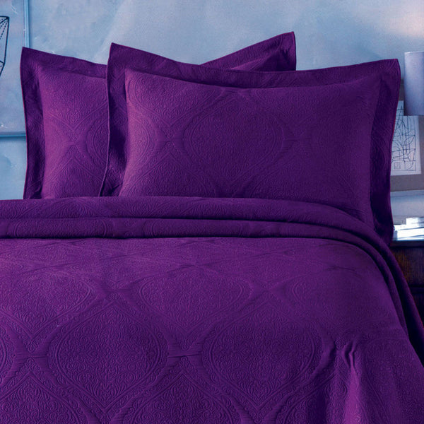 Coverlet Set Jacquard 6 Pieces Size 240 x 240 cm  Model 406 From Family Bed