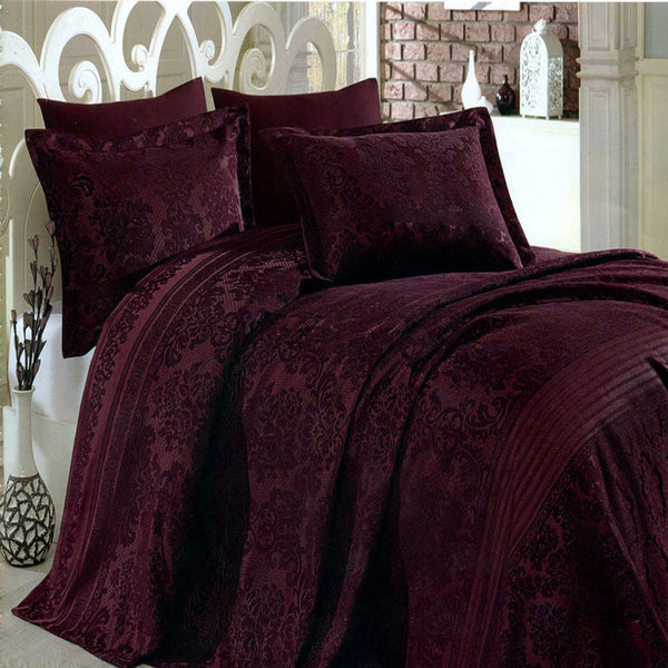Quilt Set Jacquard 3 Pieces Size 240 x 240 cm  Model 405 From Family Bed