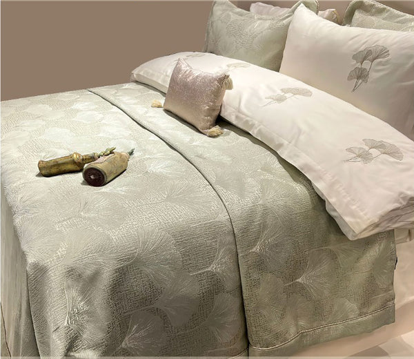 Coverlet Set Jacquard 6 Pieces Size 240 x 240 cm  Model 410 From Family Bed