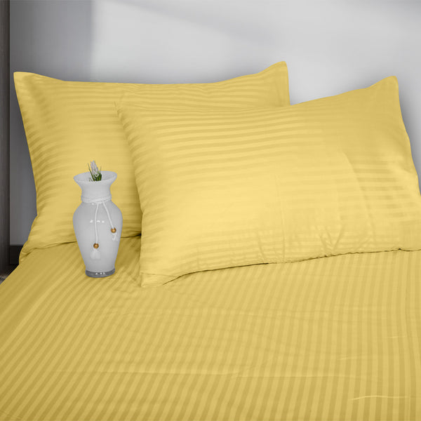 Flat Bed Sheet Striped 4 Pieces Size 240 x 250 cm  Model 004 From Family Bed